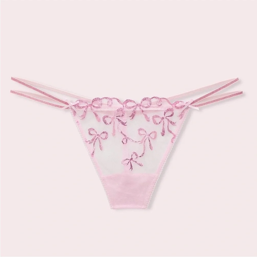 LoveShackFancy X PINK Strappy Thong Panty - Picture 3 of 8